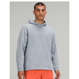 Lululemon French Terry Oversized Hoodie Chambray Men's L Light Blue Pullover